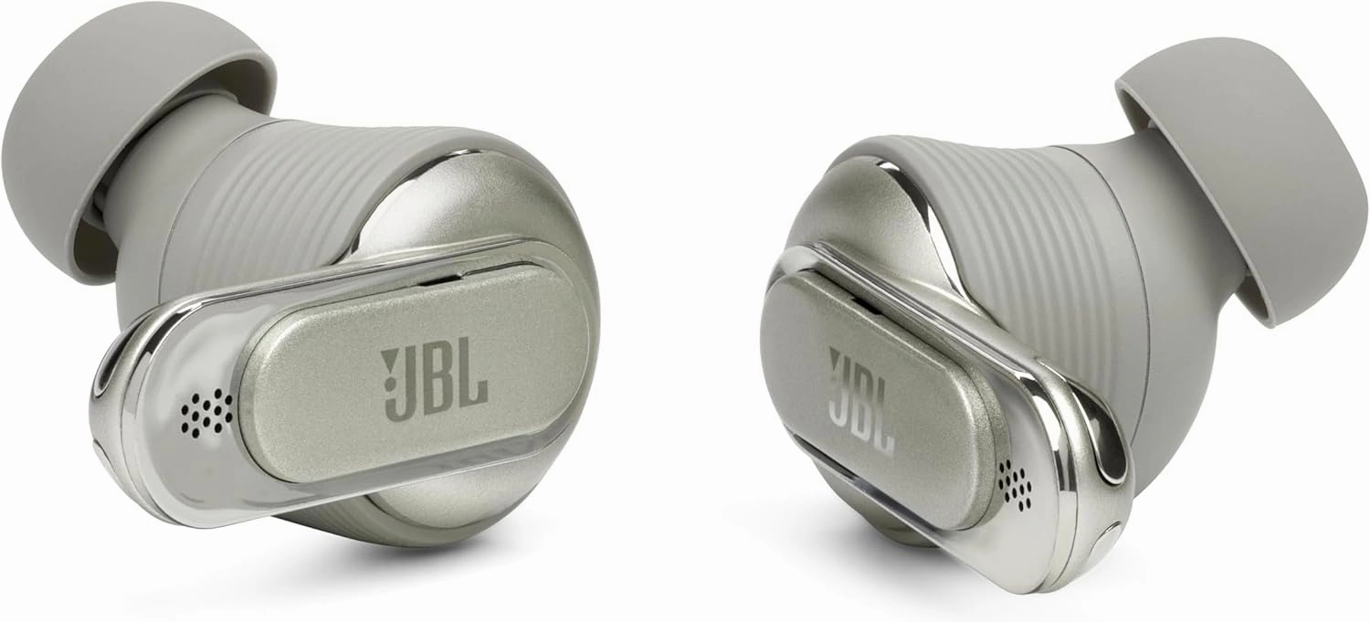 JBL Tour Pro 2 - True Wireless Noise Cancelling Earbuds with Smart Charging Case, 6-mic Perfect Calls with Voice Control, Up to 40hrs of Playtime, Immersive Spatial Sound (Champagne)