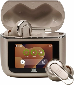 JBL Tour Pro 3 - True Wireless Noise Cancelling Earbuds with Smart Charging Case, Legendary Pro Sound with Hybrid Dual-Driver, Spatial 360 Sound with Head Tracking (Latte) wireless earbuds,Bluetooth earphones,true wireless stereo,