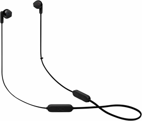 JBL Tune 215 - Bluetooth Wireless in-Ear Headphones with 3-Button Mic/Remote and Flat Cable - Black, Small wireless earbuds,Bluetooth earphones,true wireless stereo,
