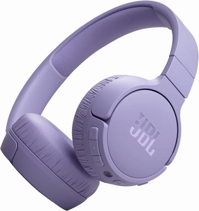 JBL Tune 670NC - Adaptive Noise Cancelling with Smart Ambient Wireless On-Ear Headphones, Up to 70H Battery Life with Speed Charge, Lightweight, Comfortable and Foldable Design (Purple) noise cancelling headphones,ANC headphones,travel headphones,