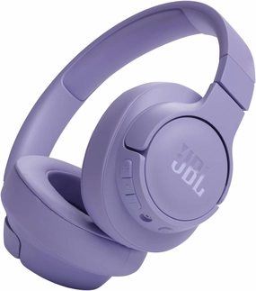 JBL Tune 720BT - Wireless Over-Ear Headphones with JBL Pure Bass Sound, Bluetooth 5.3, Up to 76H Battery Life and Speed Charge, Lightweight, Comfortable and Foldable Design (Purple) (Renewed) noise cancelling headphones,ANC headphones,travel headphones,