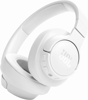 JBL Tune 720BT - Wireless Over-Ear Headphones with JBL Pure Bass Sound, Bluetooth 5.3, Up to 76H Battery Life and Speed Charge, Lightweight, Comfortable and Foldable Design (White) over-ear headphones,closed back headphones,wireless studio cans,