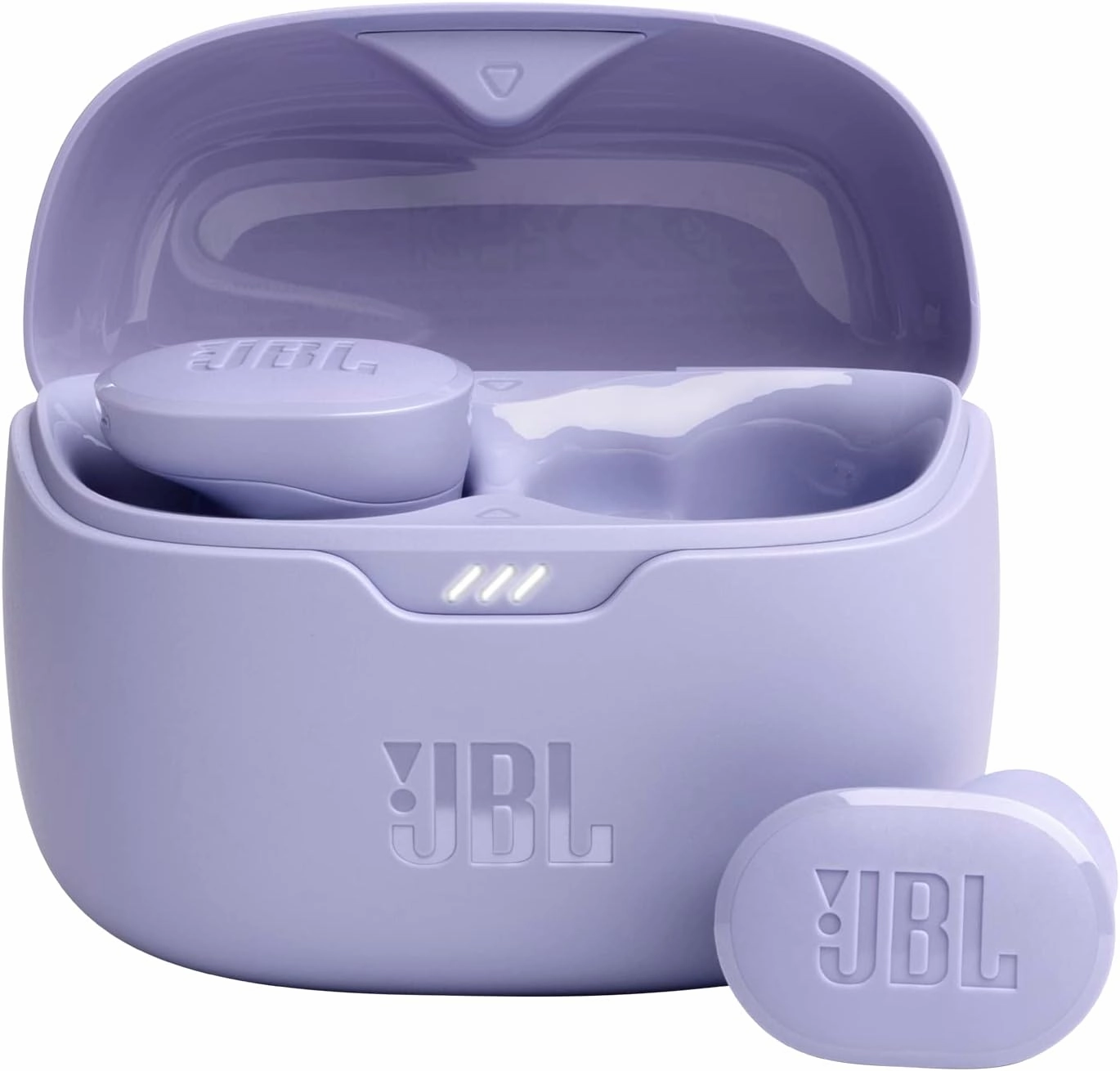 JBL Tune Buds - True wireless Noise Cancelling earbuds, JBL Pure Bass Sound, Bluetooth 5.3, 4-Mic technology for Crisp, Clear Calls, Up to 48 hours of battery life, Water and dust resistant (Purple) wireless earbuds,Bluetooth earphones,true wireless stereo