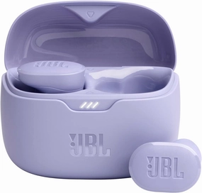 JBL Tune Buds - True wireless Noise Cancelling earbuds, JBL Pure Bass Sound, Bluetooth 5.3, 4-Mic technology for Crisp, Clear Calls, Up to 48 hours of battery life, Water and dust resistant (Purple) wireless earbuds,Bluetooth earphones,true wireless stereo