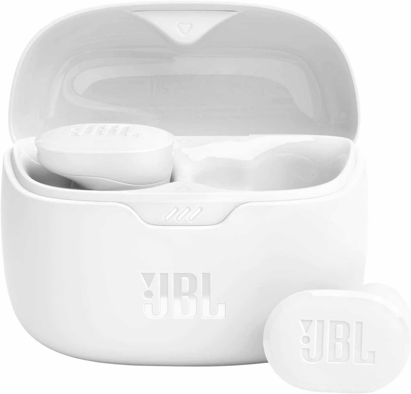 JBL Tune Buds - True wireless Noise Cancelling earbuds, JBL Pure Bass Sound, Bluetooth 5.3, 4-Mic technology for Crisp, Clear Calls, Up to 48 hours of battery life, Water and dust resistant (White) wireless earbuds,Bluetooth earphones,true wireless stereo,