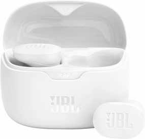JBL Tune Buds - True wireless Noise Cancelling earbuds, JBL Pure Bass Sound, Bluetooth 5.3, 4-Mic technology for Crisp, Clear Calls, Up to 48 hours of battery life, Water and dust resistant (White) wireless earbuds,Bluetooth earphones,true wireless stereo,