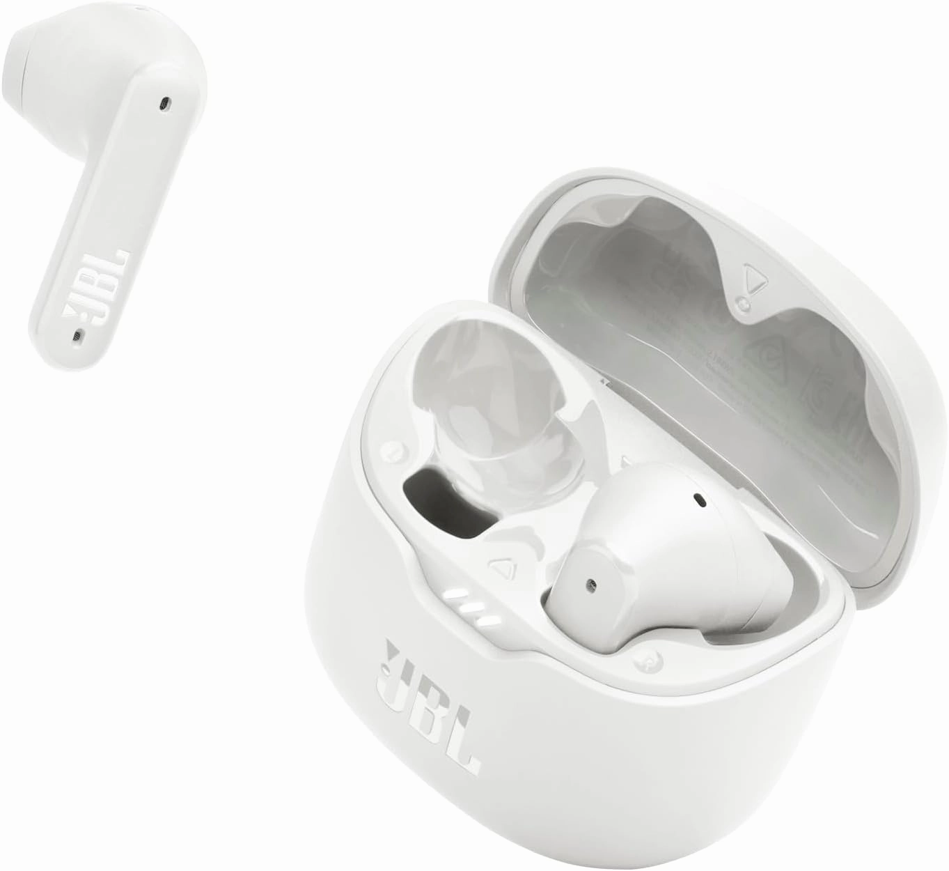 JBL Tune Flex - True Wireless Noise Cancelling Earbuds (White), Small