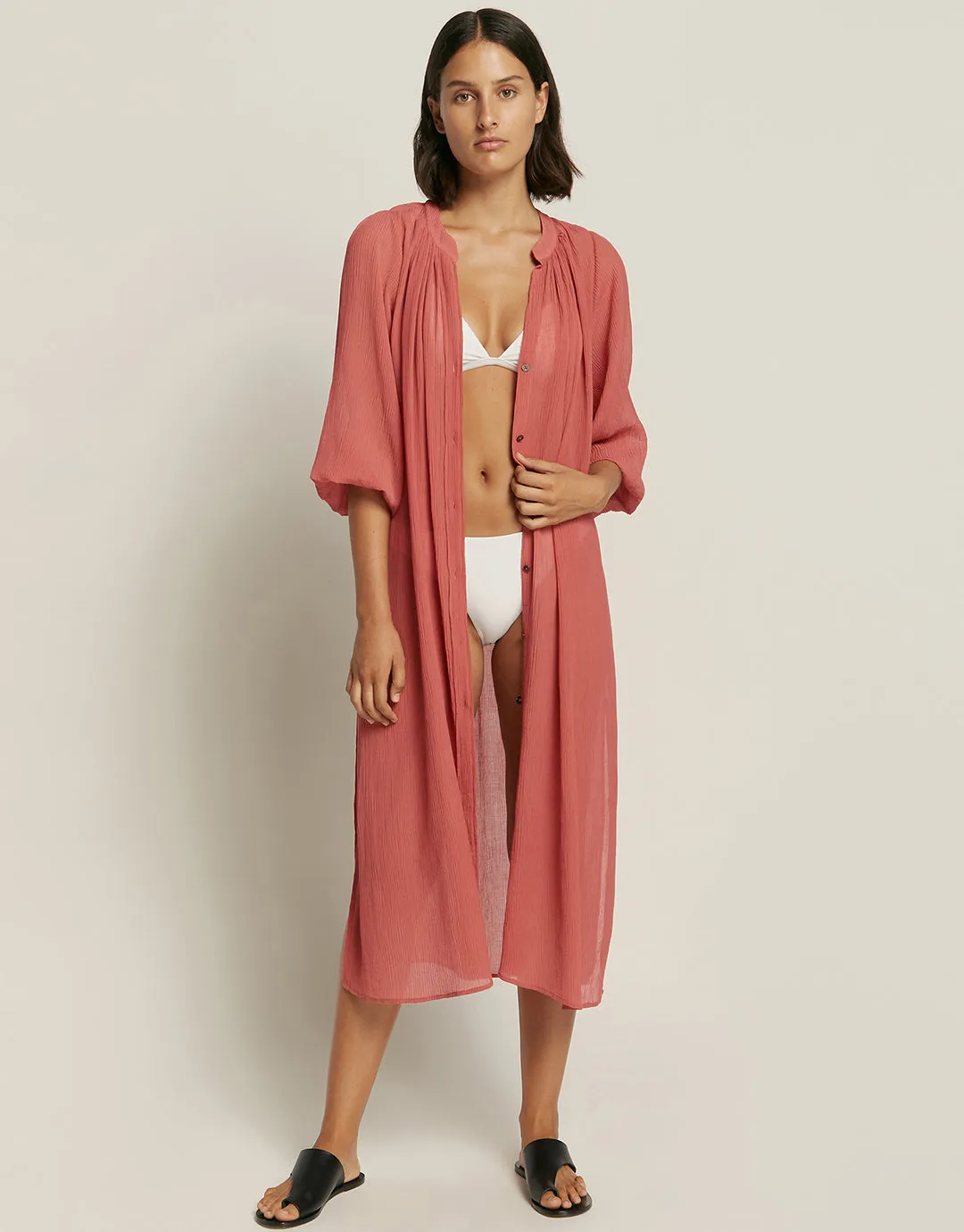 Jetset Maxi Shirt Dress - Sienna