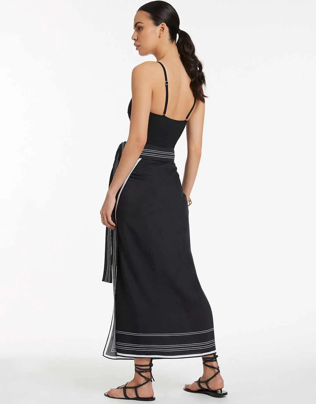 Jetset Tie Sarong - Black