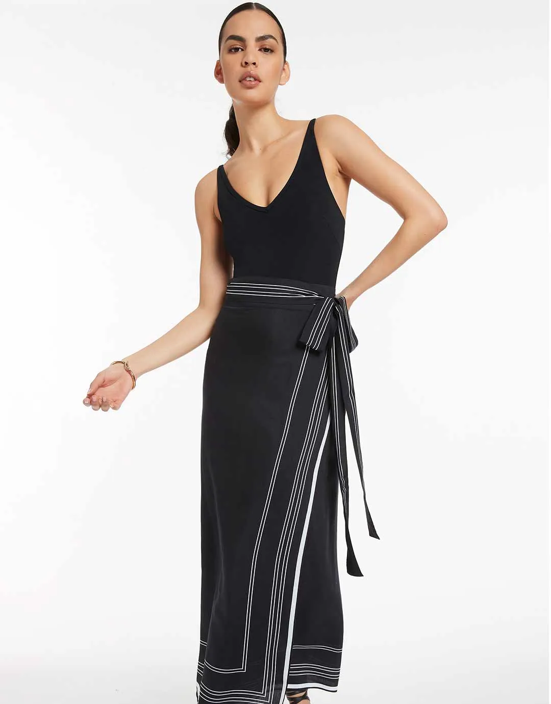 Jetset Tie Sarong - Black