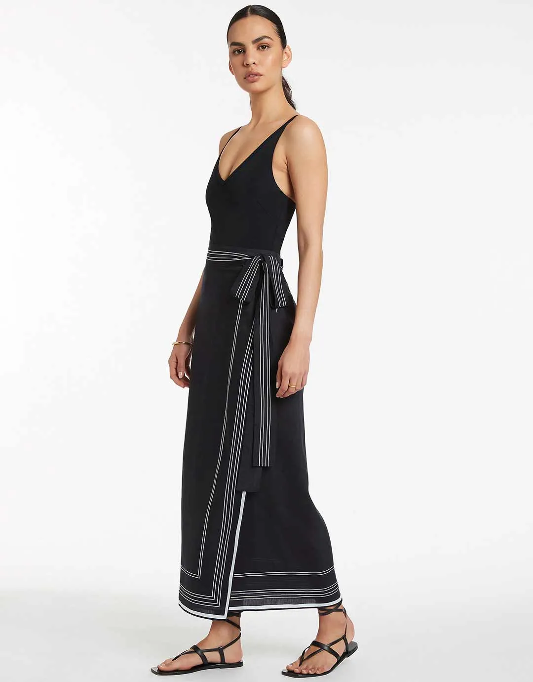 Jetset Tie Sarong - Black