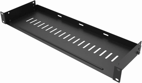 JINGCHENGMEI 1U Disassembled Vented Rack Shelf Universal Rack Tray No Lip for 19 Inches Network Cabinet or Server Rack (6 Inches Deep) audio rack,hi-fi component stand,media shelf,
