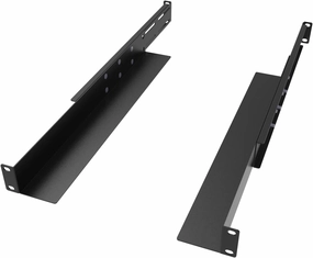 JINGCHENGMEI 1U Universal 4-Post Rack Mount Server Shelf Rails for Dell Compaq HP IBM APC - 16.5-29.5 Inches Adjustable Depth-110 lbs Capacity (16.5-29.5" Rails) rackmount gear,audio rack equipment,studio rackmounts,