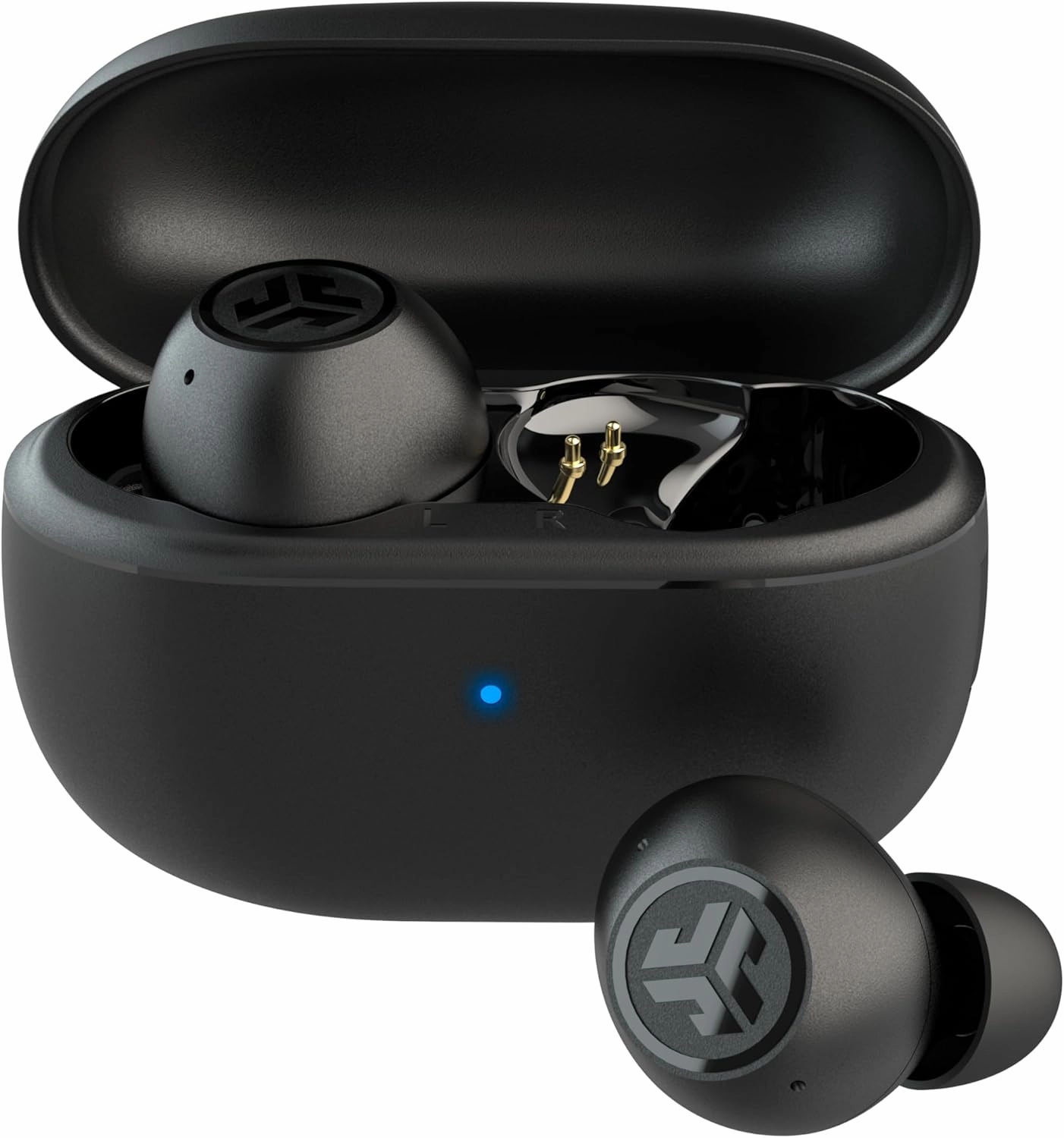 JLab Go Pop ANC True Wireless Earbuds & Charging Case, Black, Active Noise Cancelling, 10mm Drivers, Dual Connect, Customize Your Sound with App, Be Aware Mode, Compact Fit, Google Fast Pair wireless earbuds,Bluetooth earphones,true wireless stereo,