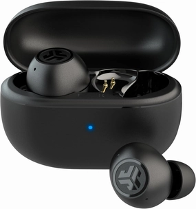 JLab Go Pop ANC True Wireless Earbuds & Charging Case, Black, Active Noise Cancelling, 10mm Drivers, Dual Connect, Customize Your Sound with App, Be Aware Mode, Compact Fit, Google Fast Pair wireless earbuds,Bluetooth earphones,true wireless stereo,