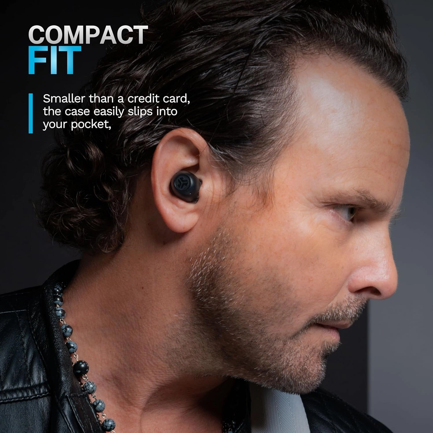 JLab Go Pop ANC True Wireless Earbuds & Charging Case, Black, Active Noise Cancelling, 10mm Drivers, Dual Connect, Customize Your Sound with App, Be Aware Mode, Compact Fit, Google Fast Pair
