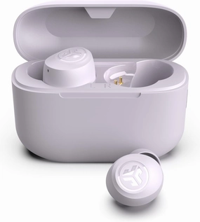 JLab Go Pop  True Wireless Bluetooth Earbuds & Charging Case - Lilac, App Support, Dual Connect, IPX4 Sweat Resistance, Bluetooth 5 Connection, 3 EQ Sound Settings Signature, Balanced, Bass Boost wireless earbuds,Bluetooth earphones,true wireless stere