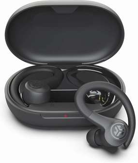 JLab Go Sport  Wireless Workout Earbuds Featuring C3 Clear Calling, Secure Earhook Sport Design, 35  Hour Bluetooth Playtime, and 3 EQ Sound Settings (Graphite) over-ear headphones,closed back headphones,wireless studio cans,