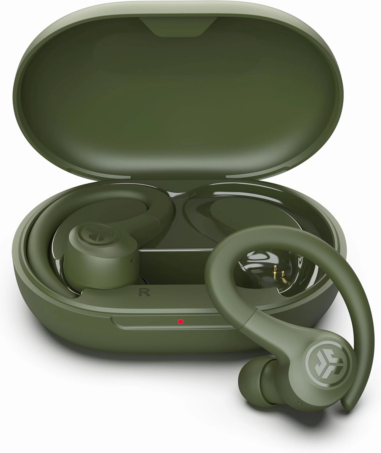 JLab Go Sport  Wireless Workout Earbuds Featuring C3 Clear Calling, Secure Earhook Sport Design, 35  Hour Bluetooth Playtime, and 3 EQ Sound Settings (Green) over-ear headphones,closed back headphones,wireless studio cans,