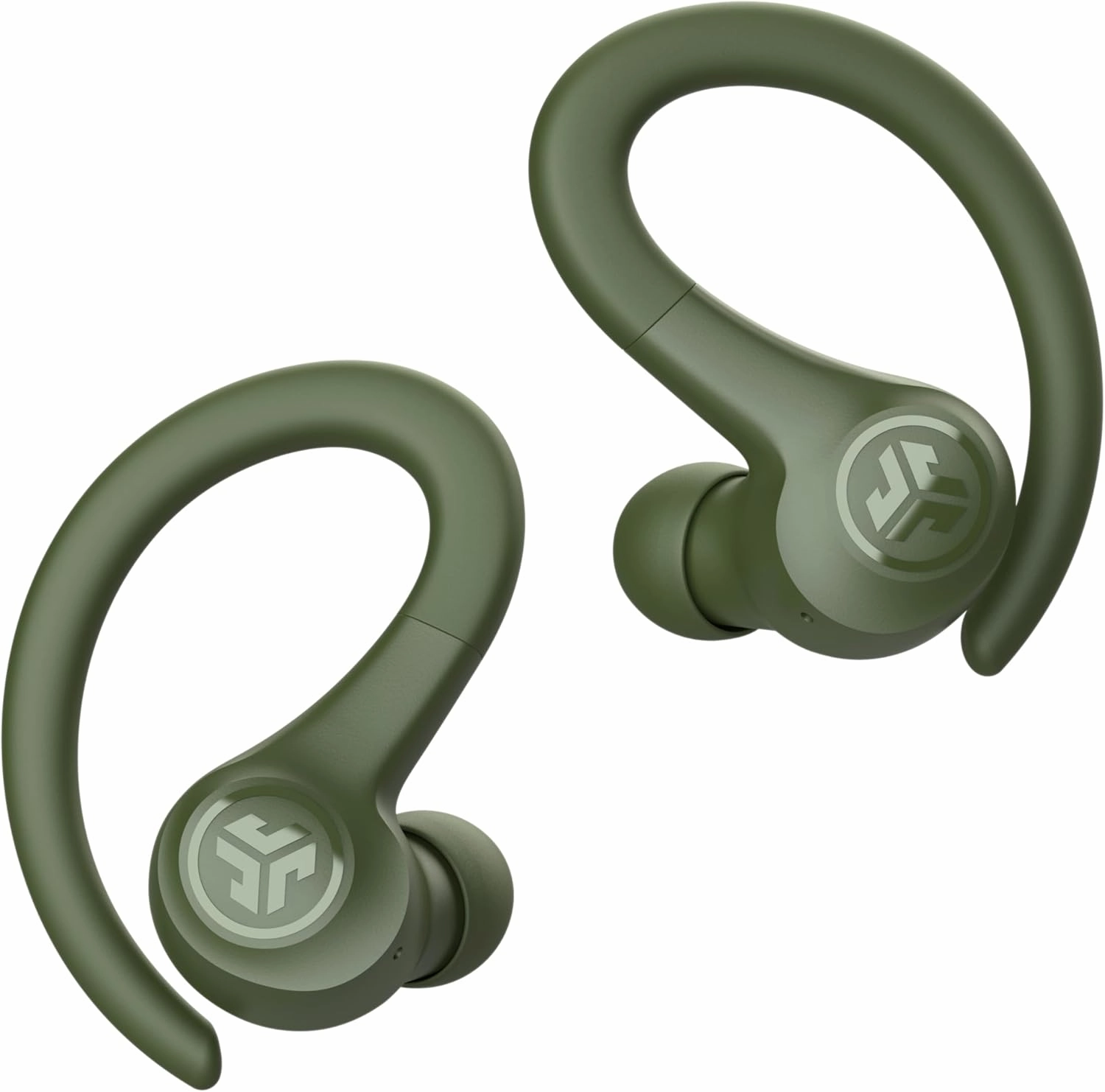 JLab Go Sport  Wireless Workout Earbuds Featuring C3 Clear Calling, Secure Earhook Sport Design, 35  Hour Bluetooth Playtime, and 3 EQ Sound Settings (Green)