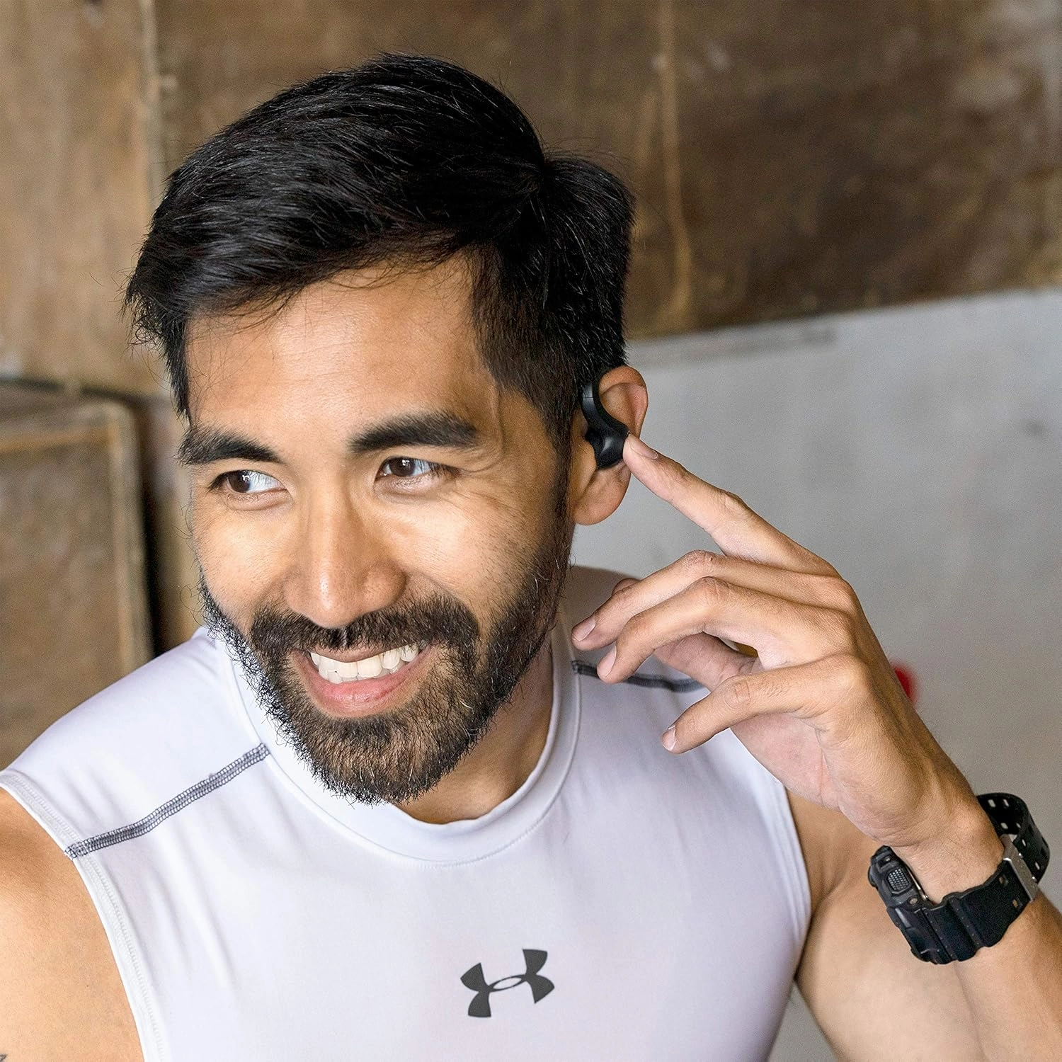 JLab JBuds Air Sport True Wireless Bluetooth Earbuds   Charging Case, White, IP66 Sweat Resistance, Class 1 Bluetooth 5.0 Connection, 3 EQ Sound Settings Signature, Balanced, Bass Boost