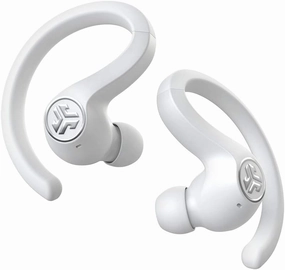 JLab JBuds Air Sport True Wireless Bluetooth Earbuds   Charging Case, White, IP66 Sweat Resistance, Class 1 Bluetooth 5.0 Connection, 3 EQ Sound Settings Signature, Balanced, Bass Boost TWS earbuds,compact wireless buds,Bluetooth ear tips,