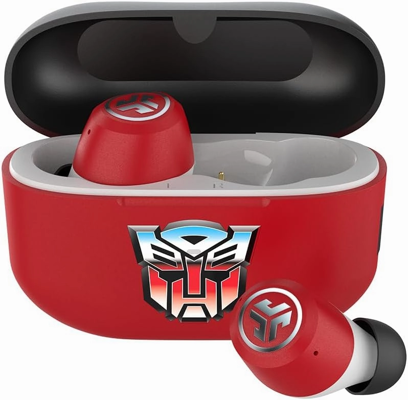 JLab JBuds ANC 3 Limited Edition Transformers Autobot True Wireless Earbuds with Charging Case, 42 Hours Total Playtime, 9 Hours Per Charge, Smart Active Noise Canceling, Custom Sound via App wireless earbuds,Bluetooth earphones,true wireless stereo,