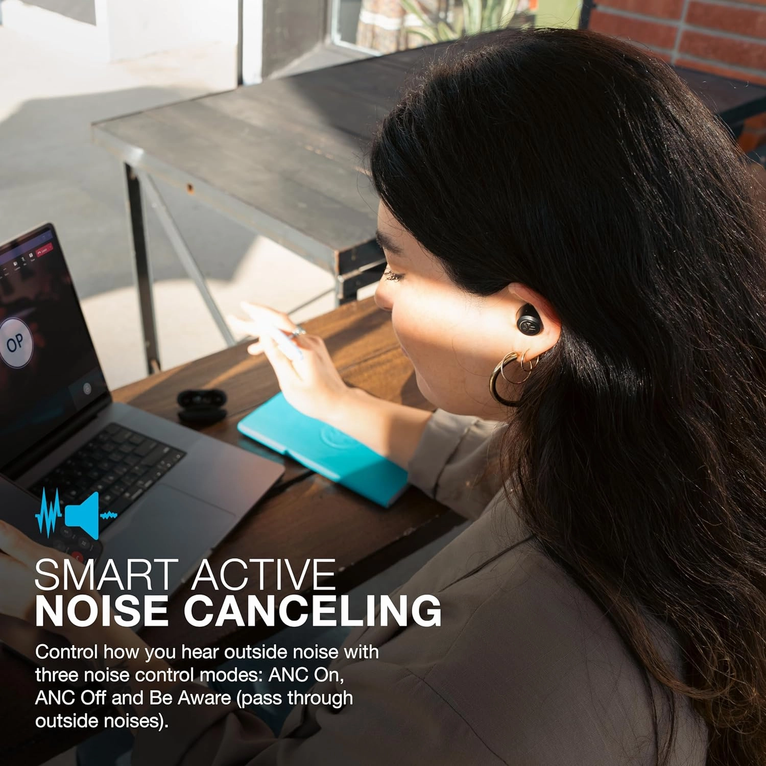 JLab JBuds ANC 3 True Wireless Earbuds with Charging Case, 42 Hours of Total Playtime, 9 Hours Per Charge, Smart Active Noise Canceling, Custom Sound Via App, Multipoint Connect, Google Fast Pair
