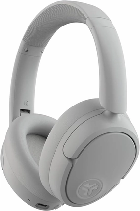 JLab JBuds Lux ANC Wireless Headphones, Cloud White, Hybrid Active Noise Cancelling, Customizable Sound, Spatial Audio Compatible, Premium Over-Ear Bluetooth Headset over-ear headphones,closed back headphones,wireless studio cans,