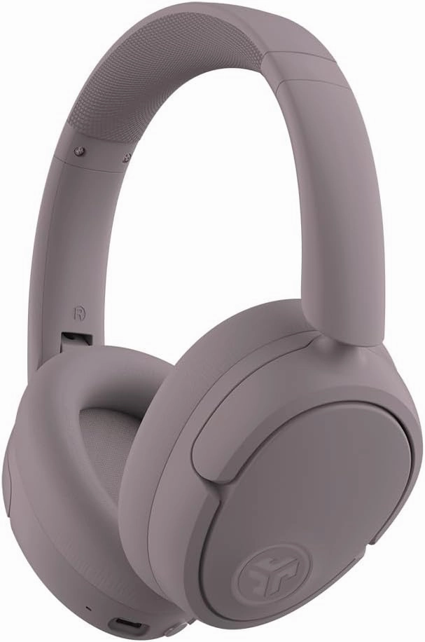 JLab JBuds Lux ANC Wireless Headphones, Mauve, Hybrid Active Noise Cancelling, Customizable Sound, Spatial Audio Compatible, Premium Over-Ear Bluetooth Headset over-ear headphones,closed back headphones,wireless studio cans,