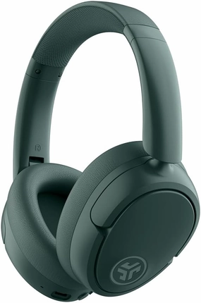 JLab JBuds Lux ANC Wireless Headphones, Sage, Hybrid Active Noise Cancelling, Customizable Sound, Spatial Audio Compatible, Premium Over-Ear Bluetooth Headset over-ear headphones,closed back headphones,wireless studio cans,