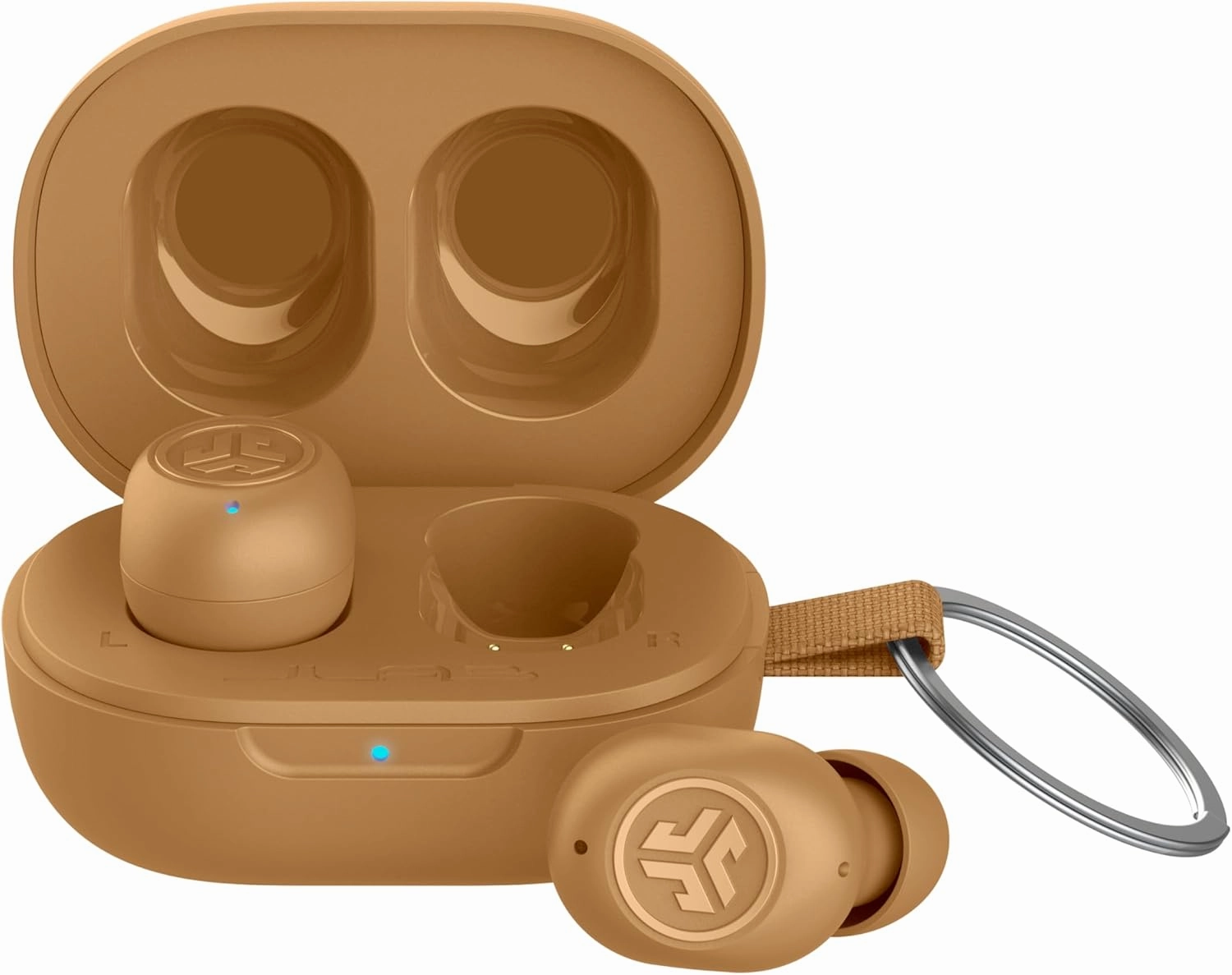 JLab JBuds Mini Tones True Wireless Bluetooth Earbuds   Charging Case, (7572 W), IP55 Sweat and Dust Proof, Bluetooth Multipoint, Be Aware Audio, 3 EQ Sound Settings, Crystal Clear Calls