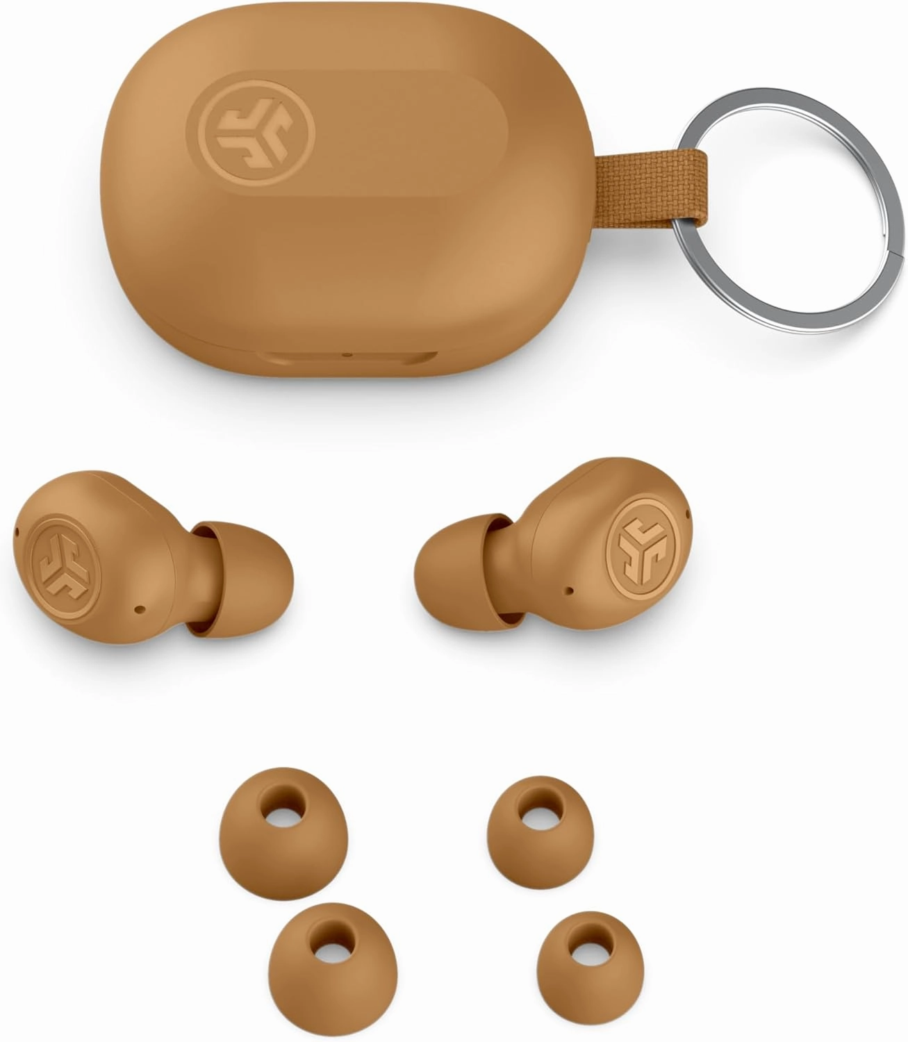 JLab JBuds Mini Tones True Wireless Bluetooth Earbuds   Charging Case, (7572 W), IP55 Sweat and Dust Proof, Bluetooth Multipoint, Be Aware Audio, 3 EQ Sound Settings, Crystal Clear Calls
