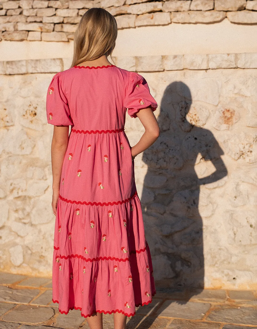 Jolie Dress - Bubblegum Mushroom