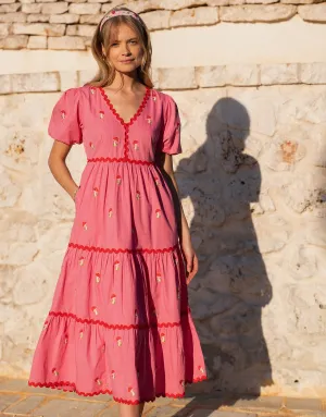 Jolie Dress - Bubblegum Mushroom