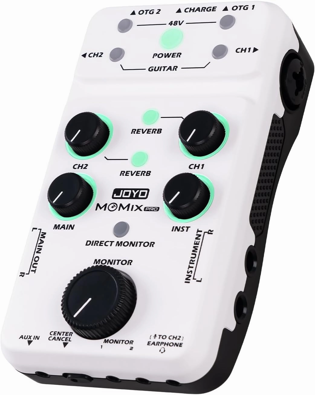 JOYO Audio Mixer USB Audio Interface Stereo XLR 48V Phantom Power Mixer for Live Streaming Recording Podcasting Plug & Play (MOMIX PRO) audio interface,USB interface,music recording input,