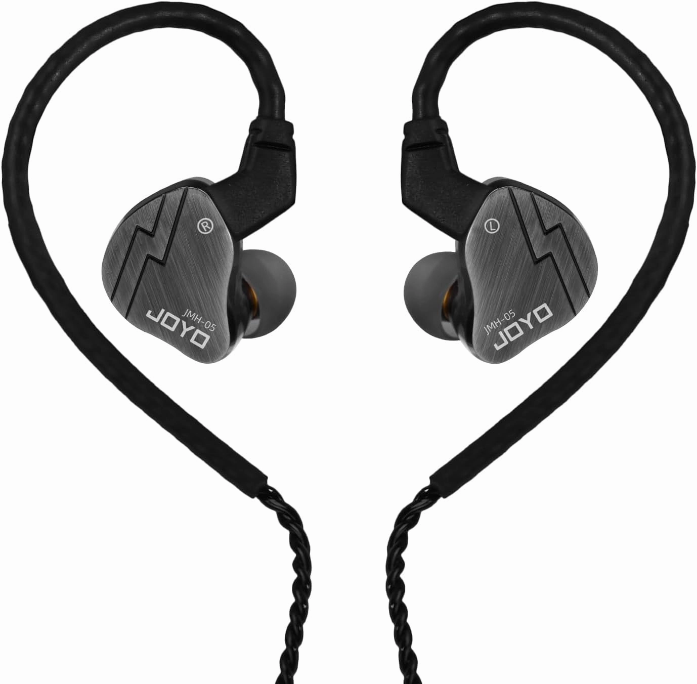 JOYO in Ear Monitor Headphones Wired IEM Earphones Noise Canceling High Resolution with Hybrid Drivers and Two Detachable Cables for Audio Recording Gaming Musicians (JMH-05) in-ear monitors,hi-fi IEMs,studio earphones,