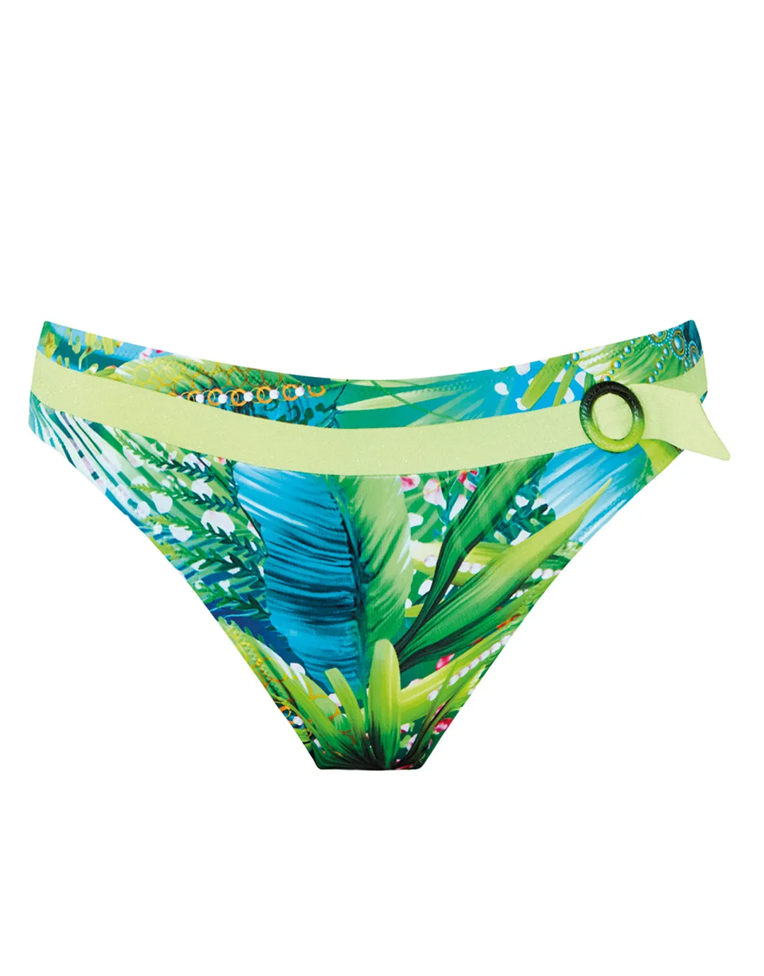 Jungle Bikini Pant - Green