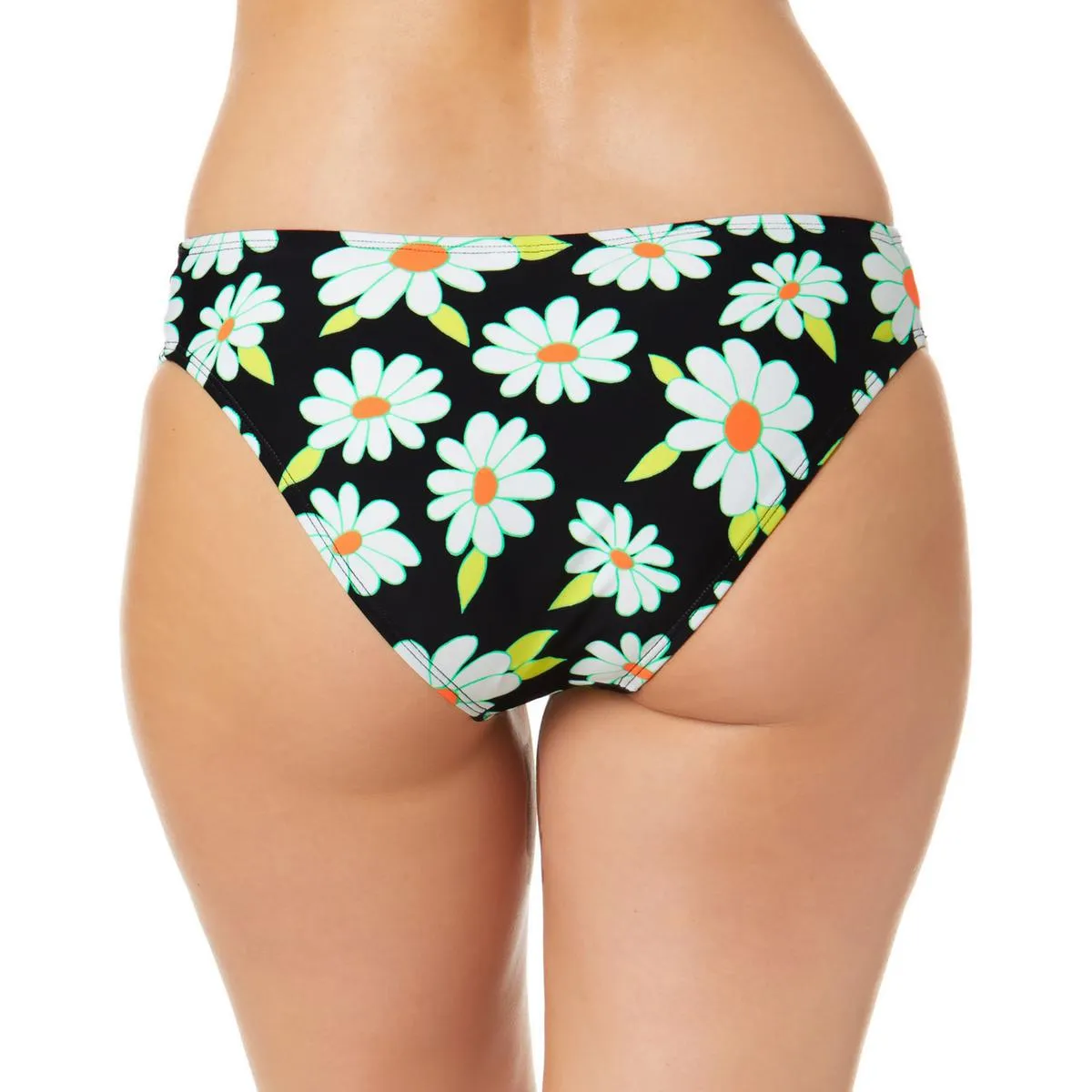 Juniors Daisy Dance Womens Floral Print Strappy Swim Bottom Separates