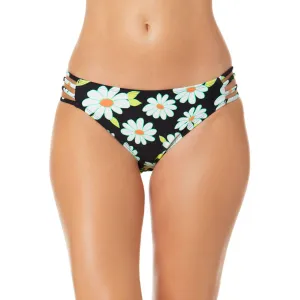 Juniors Daisy Dance Womens Floral Print Strappy Swim Bottom Separates
