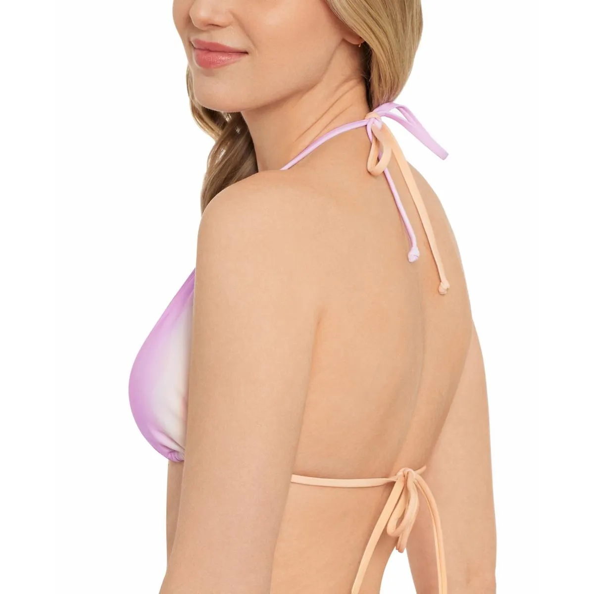 Juniors Womens Ombre Triangle Bikini Swim top
