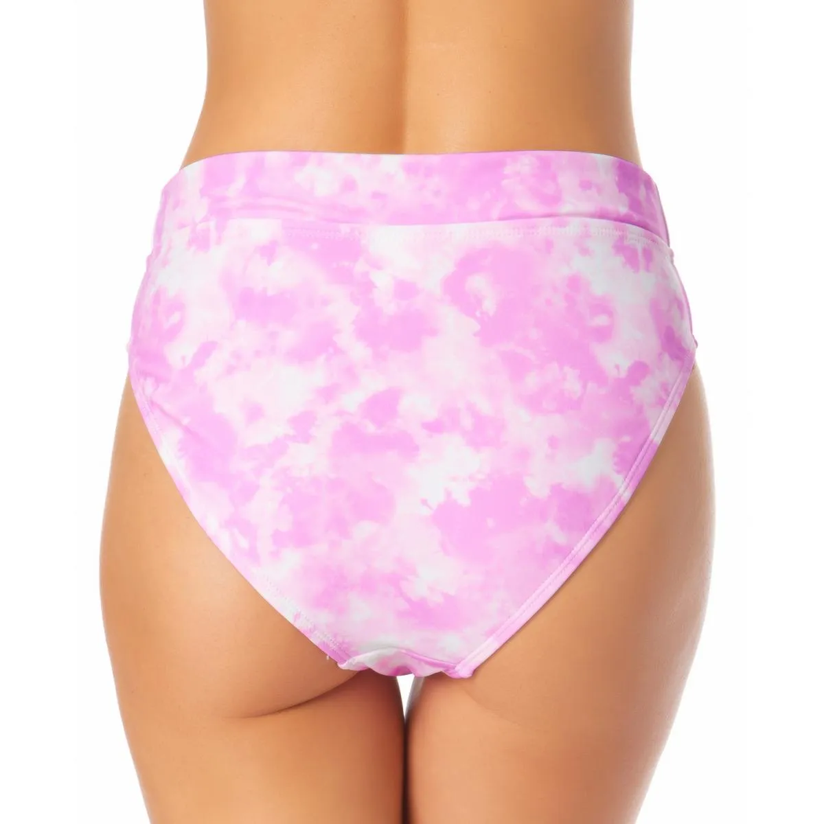 Juniors Womens Tie-Dye High Waist Swim Bottom Separates