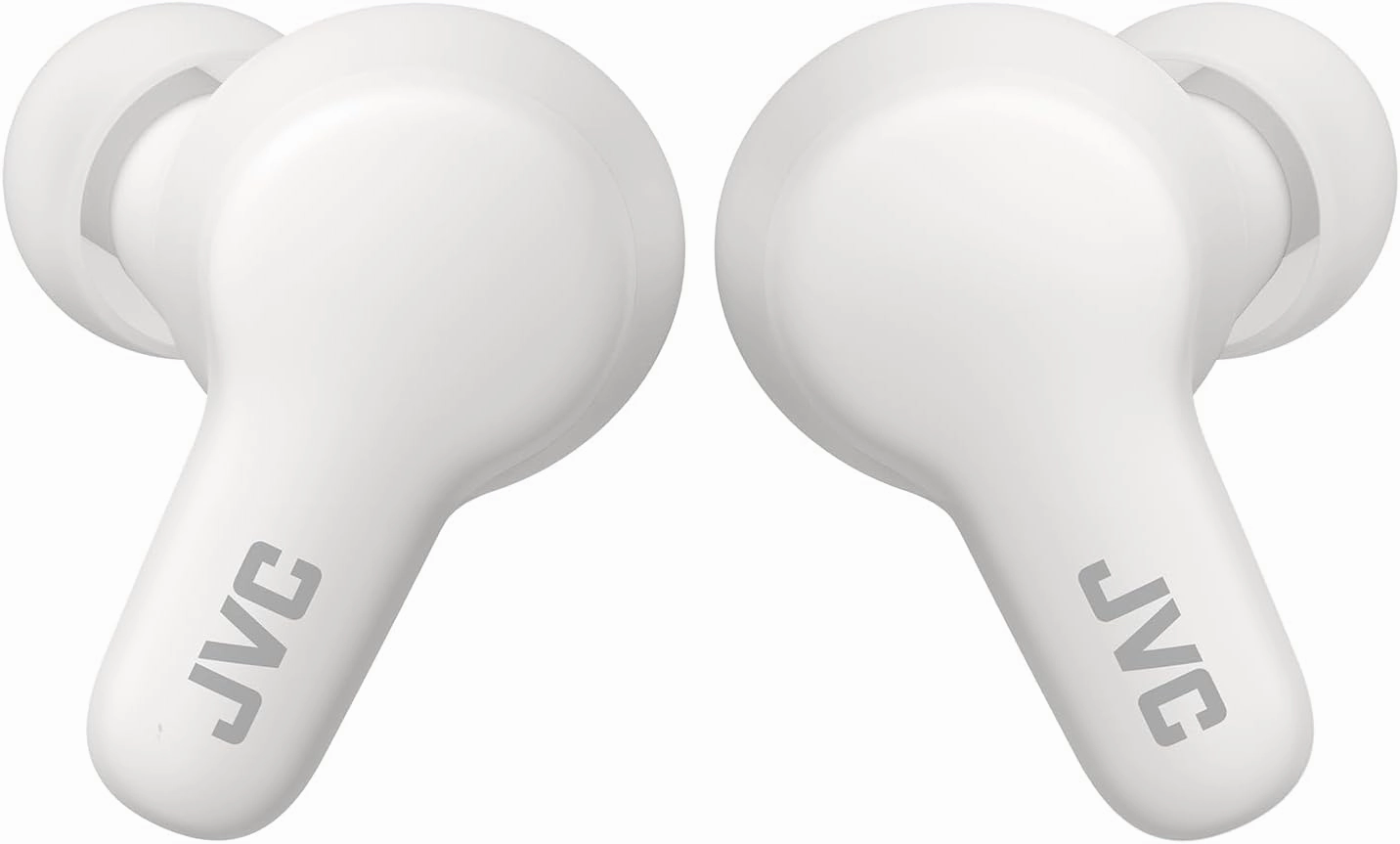 JVC Gumy True Wireless Earbuds, Bluetooth 5.3, Charging Case, 24-Hour Playback, IPX4 Water Resistant, Comfortable Secure Fit with XS/S/M/L Earpieces, Built-in Mic for Calls, iPhone/Android/PC - HAA7T2