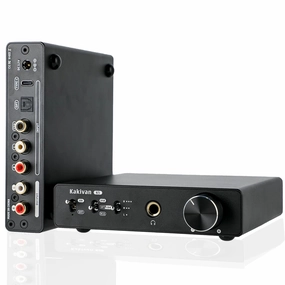 K5 DAC Headphone Amplifier, ES9039Q2M Chip Digital-to-Analog Audio Converter, USB Type C/Optical/Coaxial to RCA/6.35MM/3.5MM AUX for Phone/MAC, RCA Input Converter for Home Audio Amplifier. DAC,USB audio converter,digital to analog converter,