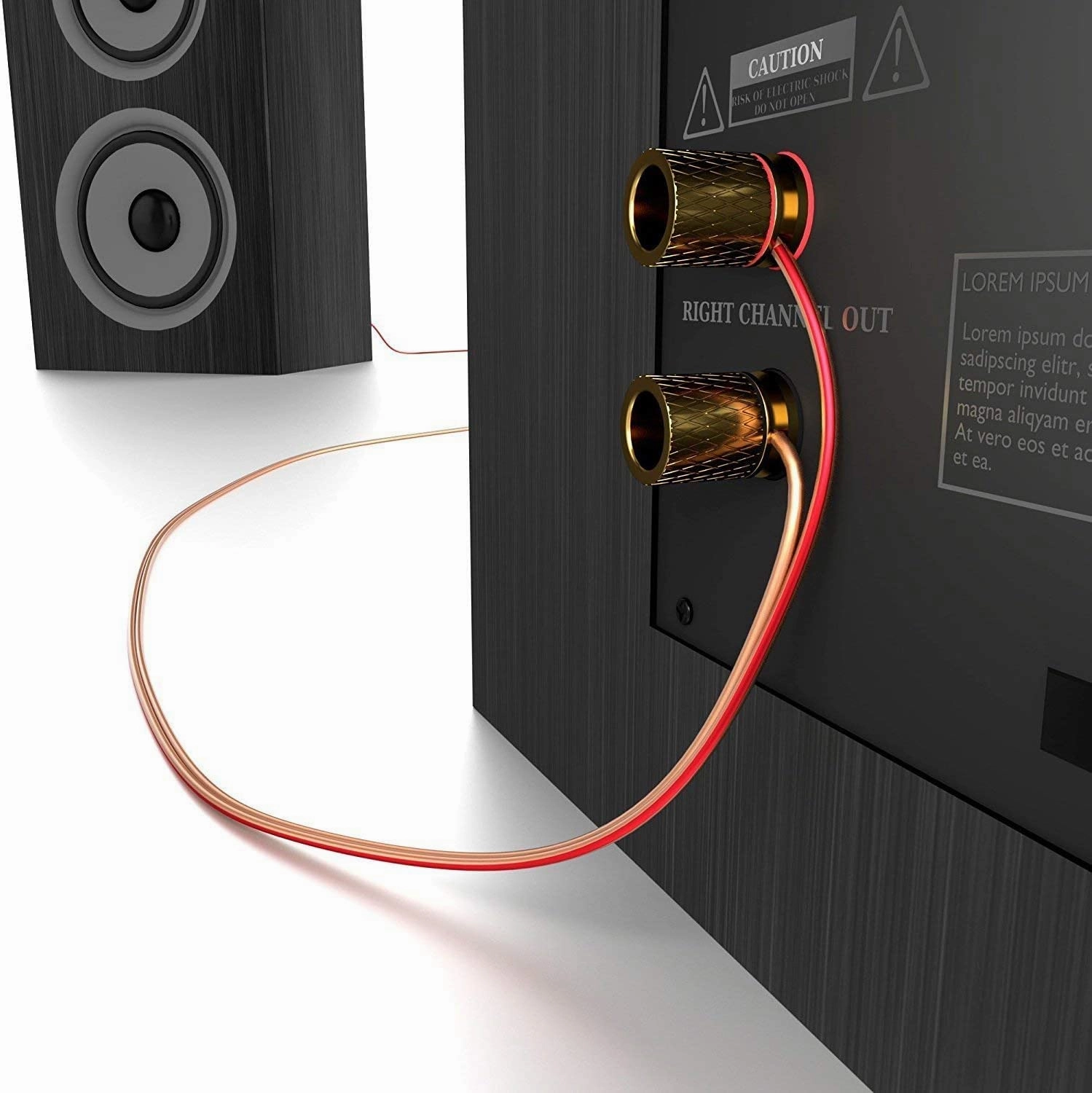 KabelDirekt  Pure Copper Stereo Audio Speaker Wire & Cable  Made in Germany  16 AWG Gauge  50 feet  (for HiFi Speakers and Surround Sound Systems, Pure Copper, with Polarity Markings)