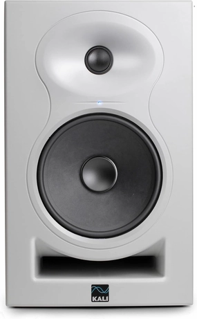 Kali Audio LP-6W V2 6.5" Project Lone Pine Powered Studio Monitors - Low-Noise Bi-Amped Professional Studio Speakers for Music Production - 80W, 115dB Max SPL - TRS, RCA, XLR Inputs - Single, White studio monitors,nearfield speakers,mixing reference m