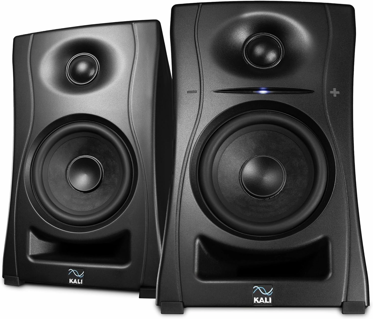 KALI AUDIO LP-UNF 4 Ultra Nearfield Powered Monitor System w/Bluetooth - Boundary Compensation EQ Settings - for Mixing, Recording, Audio Production - USB-C, TRS, RCA Inputs Black (Pair) studio monitors,nearfield speakers,mixing reference monitors,