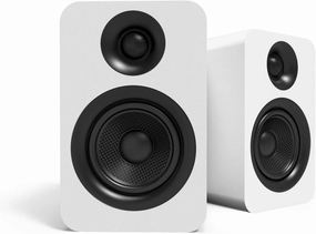 Kanto YU Passive 4" Passive Bookshelf Speakers with 1" Silk Dome Tweeter | External Amplifier Required | Pair | Matte White bookshelf speakers,compact stereo speakers,hi-fi shelf speakers,