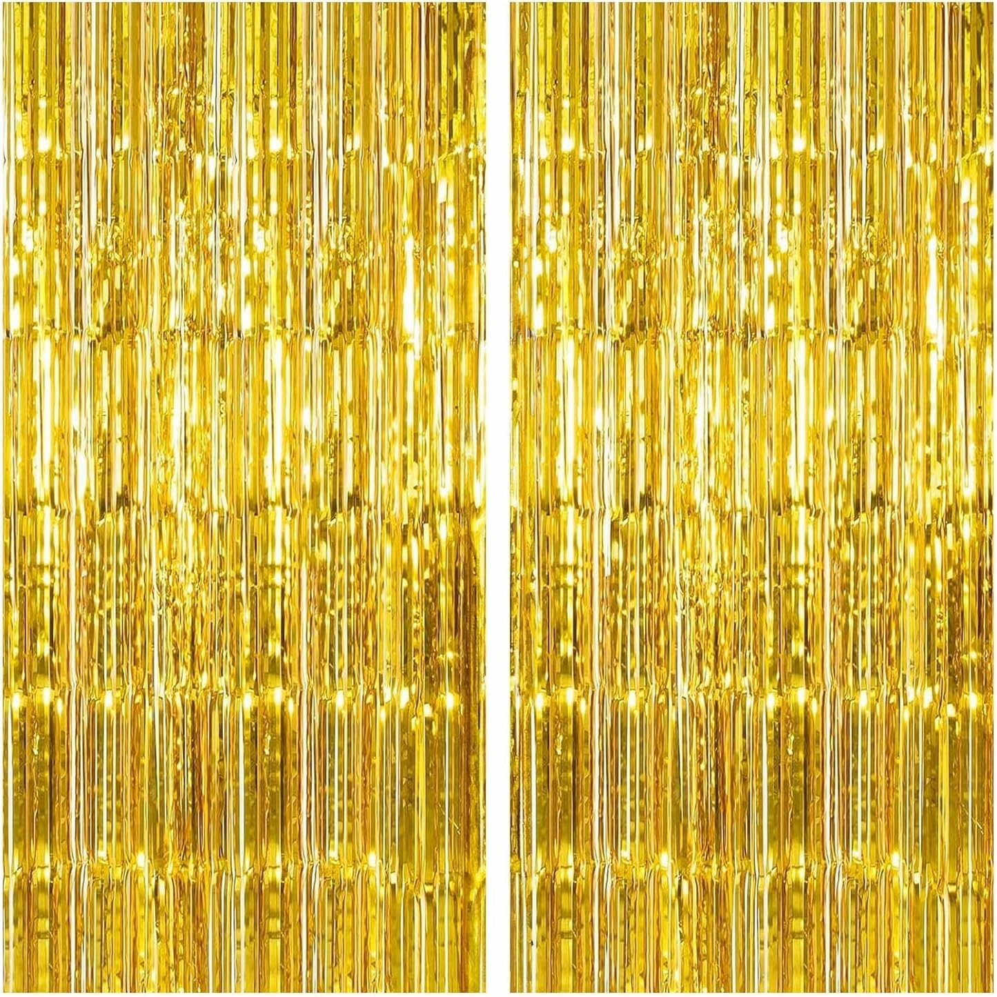 KatchOn, XtraLarge Gold Fringe Curtain Backdrop - 8x3.2 Feet, Pack of 2 Gold Streamers Party Decorations | Gold Foil Curtain for Gold Party Decorations | Gold Streamer Backdrop, Graduation Decorations network streamer,wireless audio player,Wi-Fi music stre