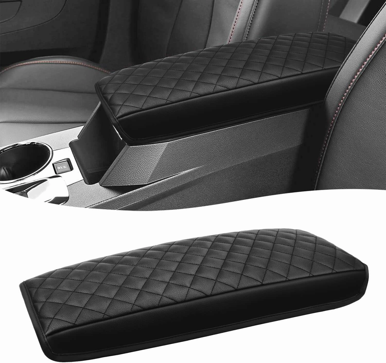 KBH Center Console Armrest Cover for Chevy Equinox, GMC Terrain 2010-2017, Vinyl Leather Trim, Anti-Scratch, Black vinyl accessories,turntable parts,record player tools,